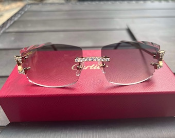 Gray Wire Cartier Sunglasses