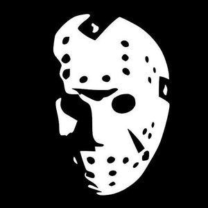 Jason Voorhees - Friday the 13th - Mask Silhouette Vinyl Decal