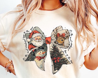 Vintage Christmas Tree Shirt: Trendy Santa Tee