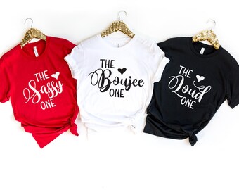 Best Friend 2025 Vacation Shirt,Girls Trip Shirt,The Sassy One, The Wild one The Crazy one Shirt, Funny girl, The Birthday one, The bad one