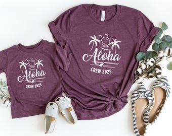 Aloha Shirt, Hawaii Shirt, Hawaii trip tee, Hawaii family vacation, Custom Family 2025 Shirt, Beach Shirts, Travel Shirt 2025, Hawaii Trip