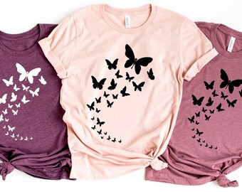 Butterfly Shirt, Beautiful Butterfly Shirt, Cute Butterfly Shirt, embrace change shirt,tops and Tee, Butterfly T-Shirt, Women's T-Shirts