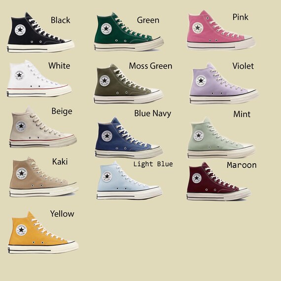 Bridal Converse Custom, Wedding Flowers Embroidered Converse Chuck