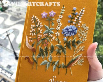 Meadow Flowers Embroidery Pattern, Wildflower Hand Embroidery PDF, Printable Template