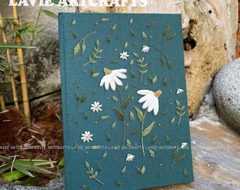 Cottage Garden Wildflowers Embroidery Pattern PDF, Floral Hand Embroidery Design
