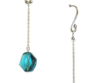 Teal Dangle Earrings