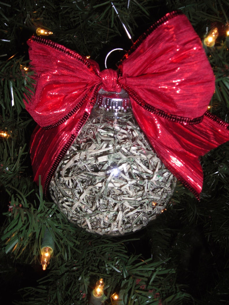 Recycled Money Ornament image 1