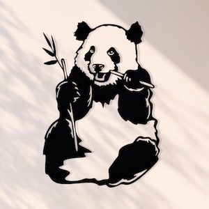 Panda, Beautiful Panda, Funny Panda, Wooden wall decor, Wooden wall art, Wall decor, Wall art, Home decor, Living room decor, Birthday gift.
