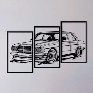 Painting W123, W123 Wooden Painting, W123 Wooden wall decor, W123 Wall Decor, W123 Wall art, W123 Wooden Wall Art, Birthday Present, Man Art