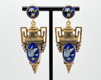 Vintage Earrings,Art Deco Earrings,Pigeon Earrings,palace earrings,Court-style Earrings,Ethnic Earrings,Bohe Earrings
