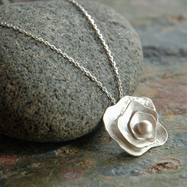 GARDENIA - Sterling Silver Pendant