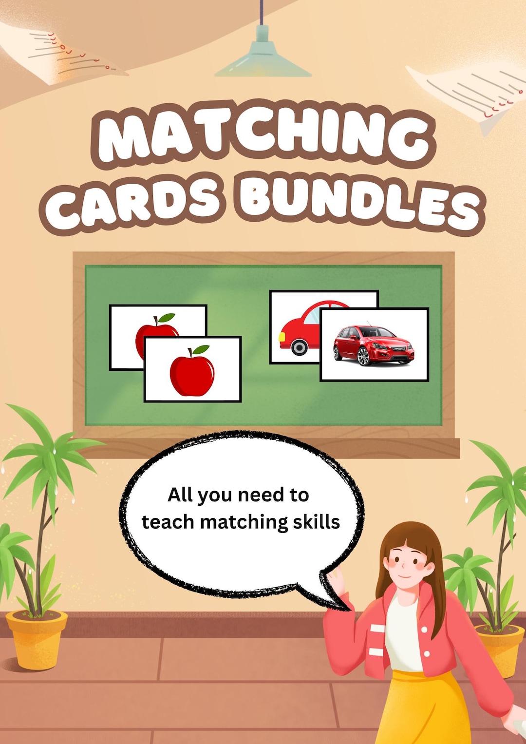 Matching Cards for Special Education | ABA | Occupational | Speech ...