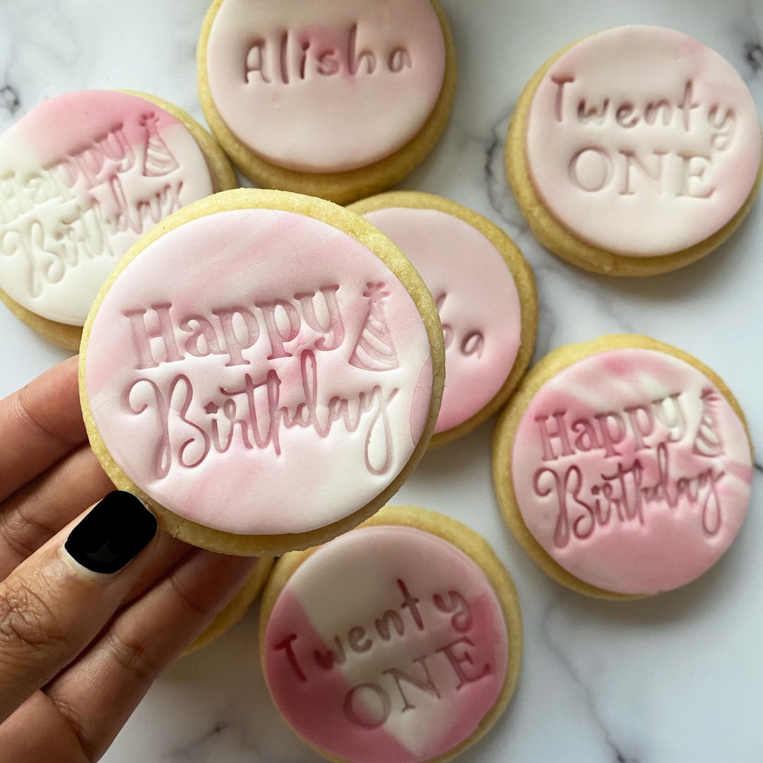 Happy Birthday Shortbread Sugar Cookie * Present * Party Bag * Party ...