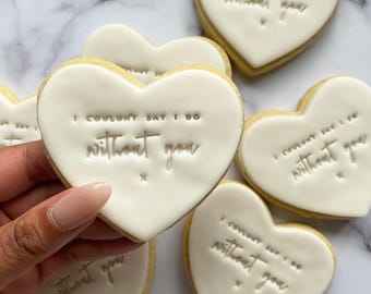 I Couldn't Say I Do Without You Shortbread Sugar Cookie * Wedding Favour * Bridesmaid Proposal * Wedding * Hen Party * Gift Set * Present