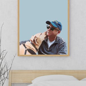 Foto personalizada para retrato, presente de aniversário, presente de dia dos pais, presente de dia das mães, presente de Natal, desenho digital personalizado, retrato de família