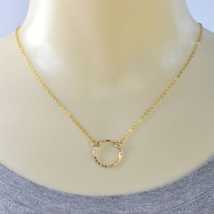 Gold Circle of Life Necklace image 2
