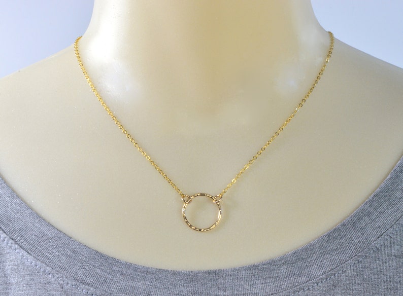 Gold Circle of Life Necklace image 2