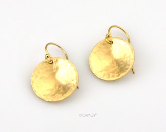 Gold Concave Earrings