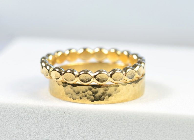 Gold Beaded Ring image 5