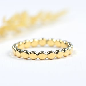 Gold Beaded Ring image 1