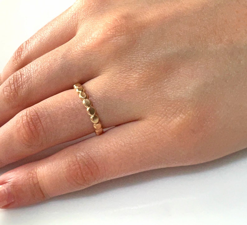 Gold Beaded Ring image 8