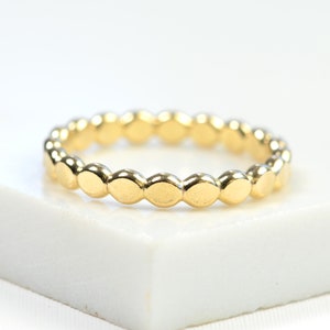 Gold Beaded Ring image 2