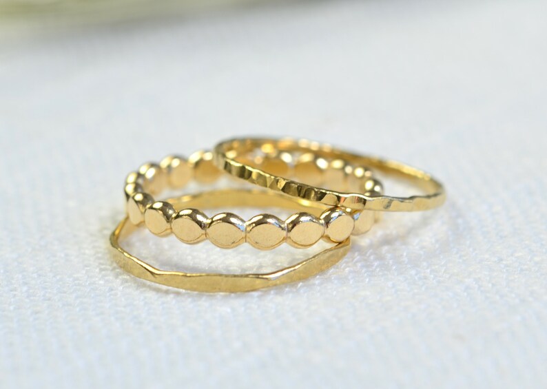 Gold Beaded Ring image 6