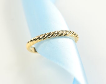 Gold Cable Ring