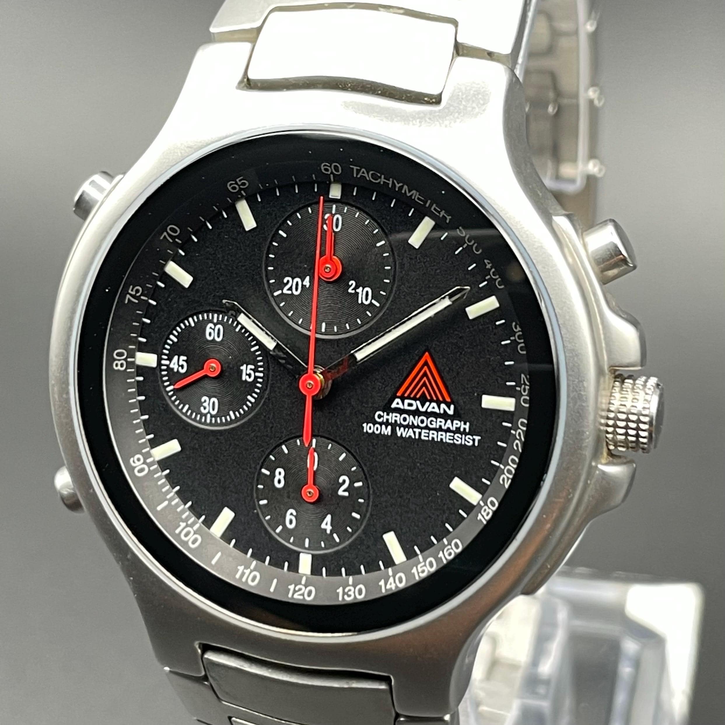 ADVAN クロノグラフ ADR-002 SEIKO製 稼働品 SEIKO YOKOHAMA ADVAN Adr-002 Jdm Nismo R34 Evolution Gt-R