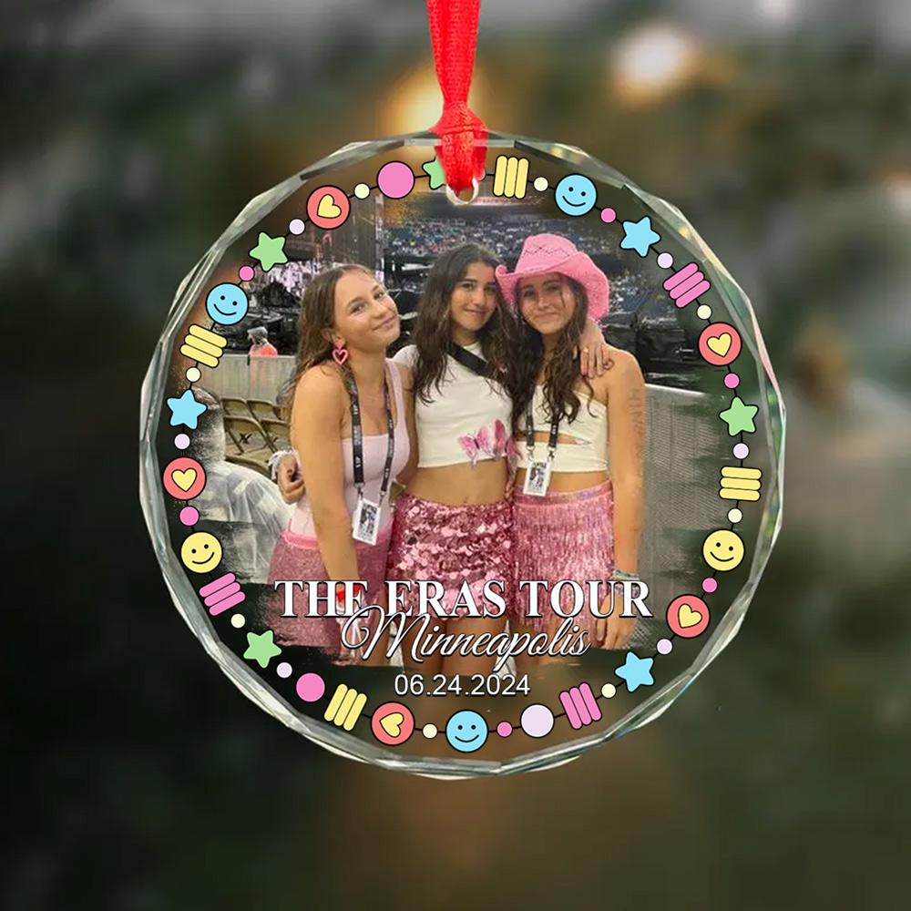 🎁Buy 2 FREE SHIPPING🎁Custom Photo 2024 Concert Ornament, Custom Christmas Ornament, Christmas Tour Ornament, Christmas Decoration
