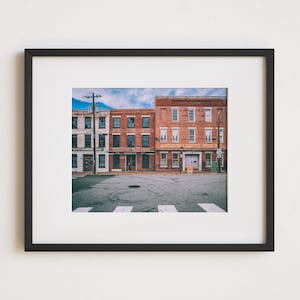Woody&#39;s Antique Mall Petersburg Fine Art: Framed Print of W. J. Woody&#39;s Vintage Building in Olde Town Petersburg, Virginia near VSU