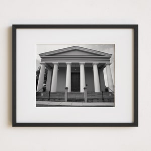 Historic Church Print of Tabb Street Presbyterian Church in Petersburg Virginia near City Hall and Old Towne