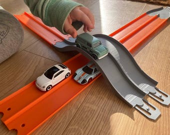 Hot Wheels Compatible Bridge Track: Two-Lane Hump Jump
