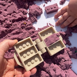 Brick Maker for Play Dough & Sand: Montessori Sensory Toy