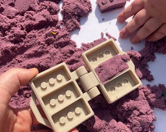 Brick Maker for Play Dough & Sand: Montessori Sensory Toy