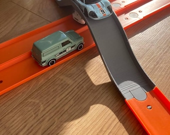Hot wheels compatible bridge track, hump bridge up and over