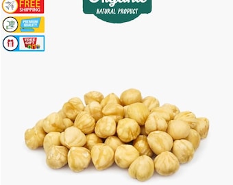 Organic Roasted Turkish Hazelnuts, Unsalted Snack, Quality