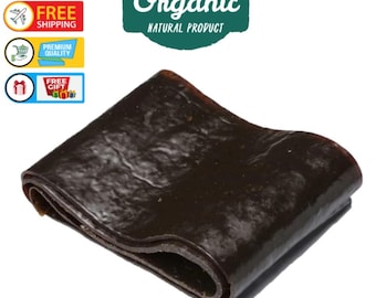 Cuir de fruit de prune rouge biologique, collation saine végétalienne