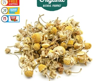 Chá de flor de camomila orgânica - relaxante e sem cafeína
