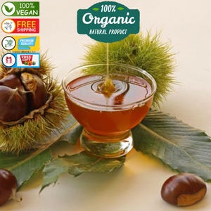 Turkish Natural Chestnut Honey,Premium Organic Honey,Vegan,Healty,Organic,Pure special,Bee and Eco production, 450 gr FREE SHIPPING