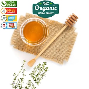Türkischer natürlicher Thymianhonig, Premium-Bio-Honig, Vegan, Gesund, Bio, Pure Special, Bienen- und Öko-Produktion, 460 gr, KOSTENLOSER VERSAND