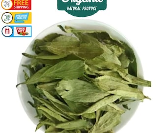 Hoja de Stevia Orgánica Seca: Té de Hierbas Natural, Sustituto del Azúcar (100 gr)