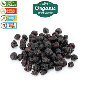 Organic Dried Tart Cherries: Vegan Healthy Snack (200 gr)