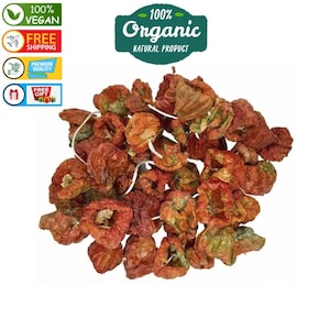 Organic Red Pepper , Sun Dried Red Pepper , Dried Stuffed Red Peppers, Dry Red Peppers,Turkish dolma,25 pieces- FREE SHIPPING