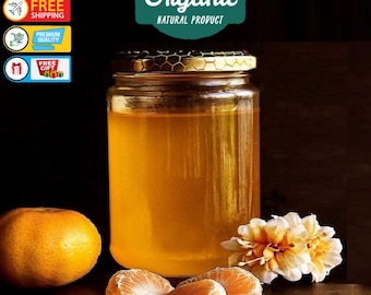Natural Citrus Honey, Mediterranean Flavor, Organic Bee Production (450 gr)