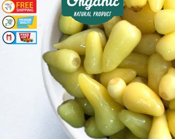 Pickles au piment jaune biologique : condiment végétalien au piment fort (325 gr)