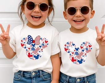 Mickey Minnie 4th Of July Shirt, Disney Patriotic Tee