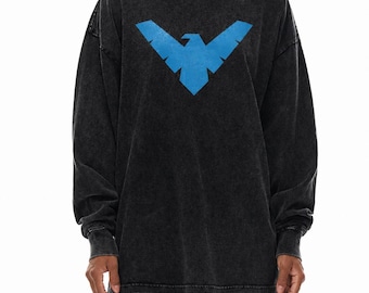 Nightwing Oversized Long Sleeve T-Shirt