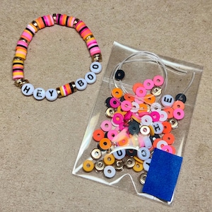 Friendship Bracelet Kit - HEY BOO - DIY Swiftie Friendship Bracelet Kit Supplies - Halloween - Trick or Treat Alternative - Party Favor