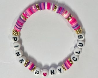 PINK PONY CLUB - Custom Friendship Bracelet - Chappell Roan - Midwest Princess - Hot To Go - Hot Not Pretty - Femininomenon - Handmade Gift